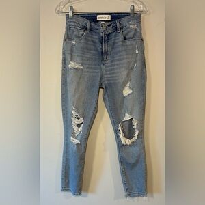 Abercrombie & Fitch Curve Love High Rise Super Skinny Ankle Jeans 27 / 4R